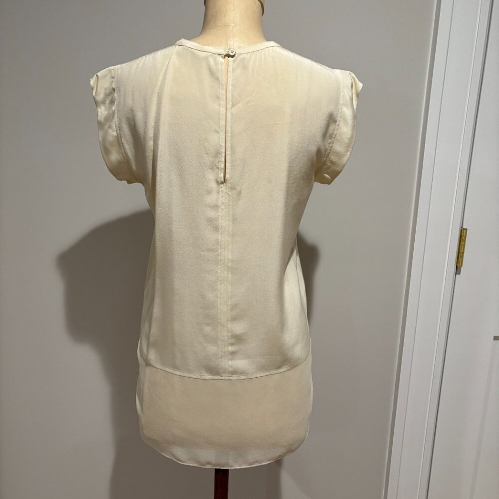 Rebecca Taylor Geo Cut-out Silk Blouse - Picture 5 of 8